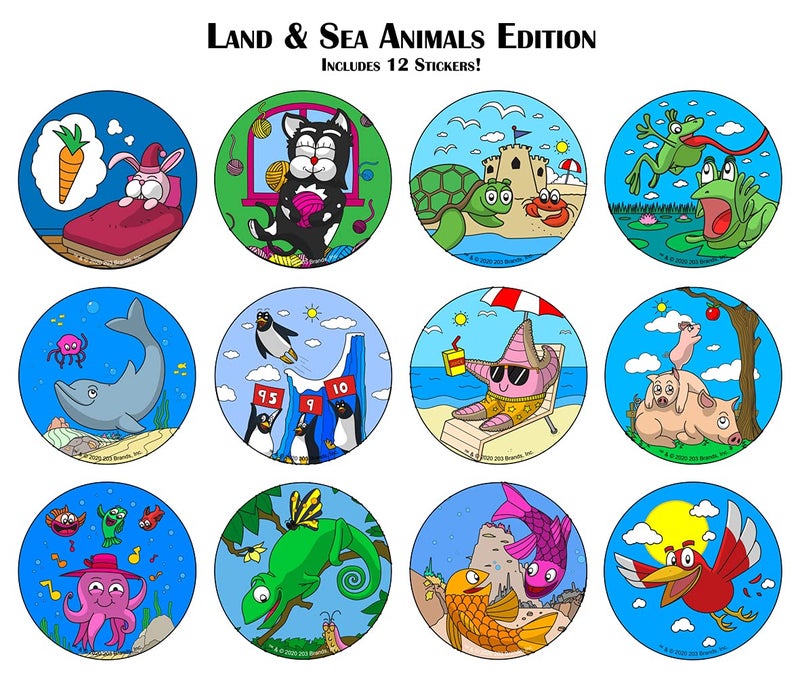 Kidswitch Kids Light Switch Extender (3 Pack, Land & Sea Animal Theme) - Glow in The Dark Toddler Light Switch - Quick Install, Easy Grab Extension, Award Winning - Image 2